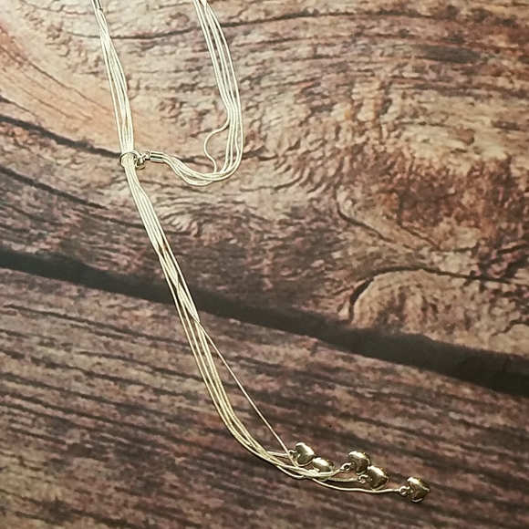 LIQUID SILVER STRAND NECKLACE - Picture 2 of 4